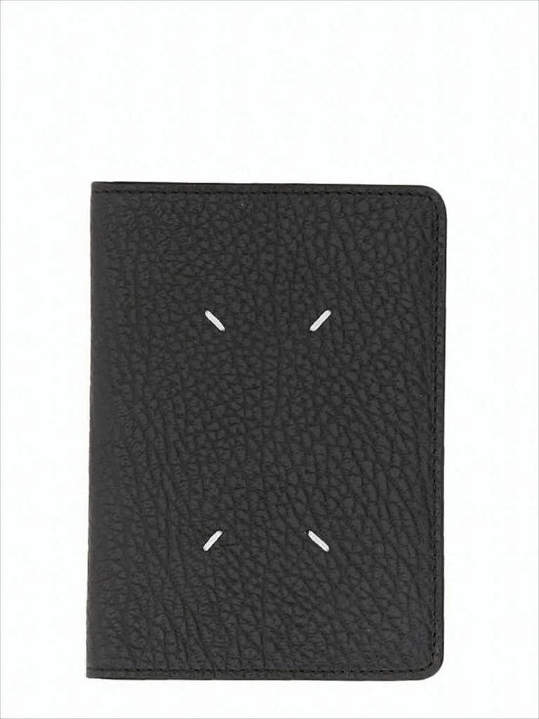 MAISON MARGIELA Textured Leather Bifold Wallet With Minimalist Design