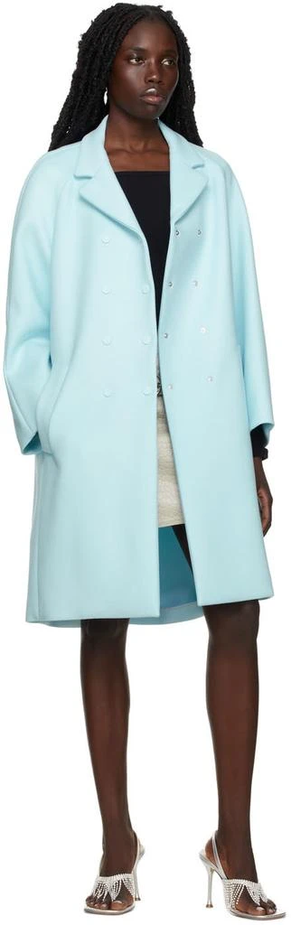 Max Mara Blue Tiberio Coat 4
