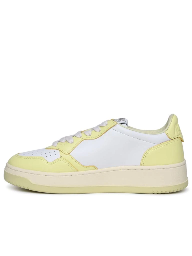 Autry medalist Yellow Leather Sneakers 3