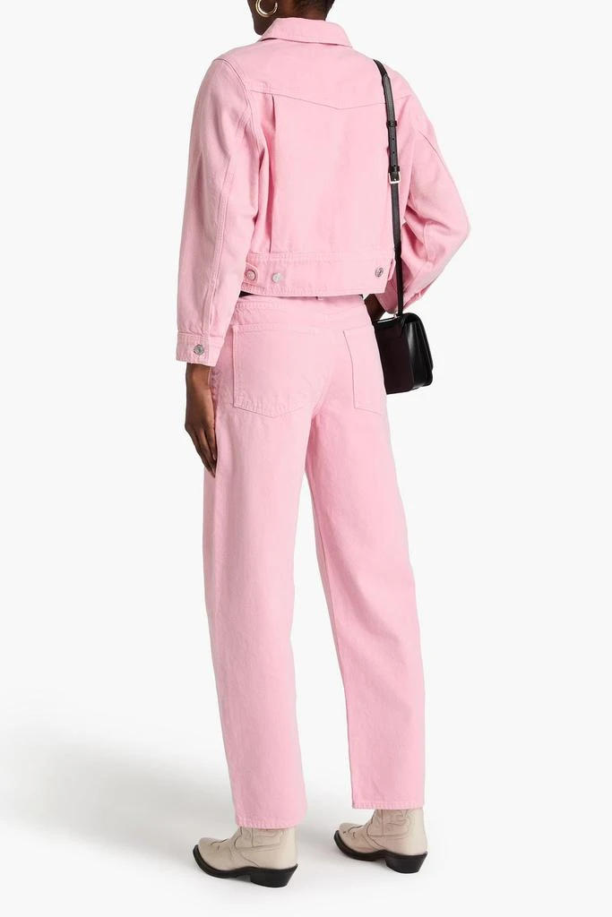 FRAME High-rise barrel-leg jeans 3