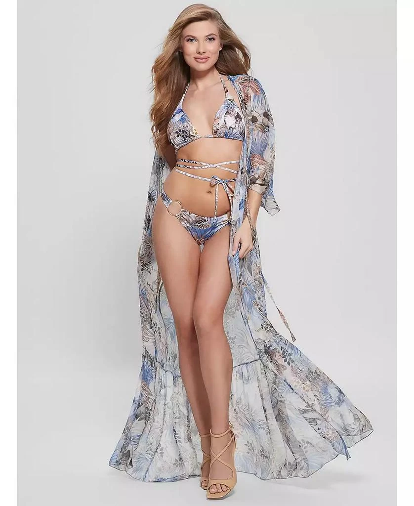 GUESS Women's Eco Triangle Bikini Top 2