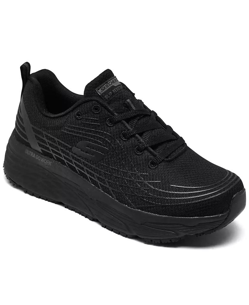 SKECHERS Women's Relaxed Fit Max Cushioning Elite Slip-Resistant Work Sneakers from Finish Line