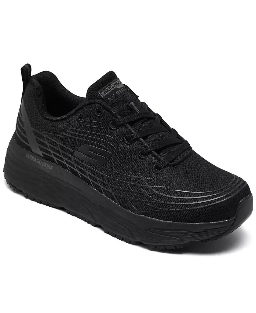  Women's Relaxed Fit Max Cushioning Elite Slip-Resistant Work Sneakers from Finish Line