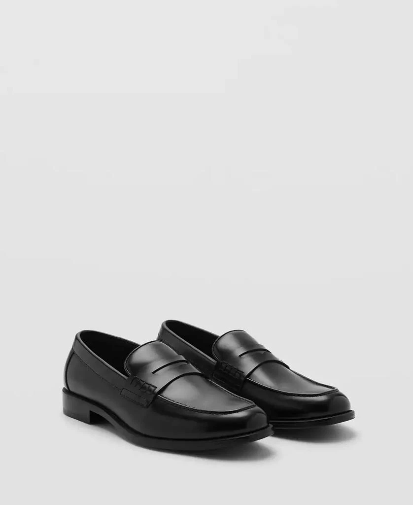 Mango Men's Nappa Leather-Effect Moccasins 1