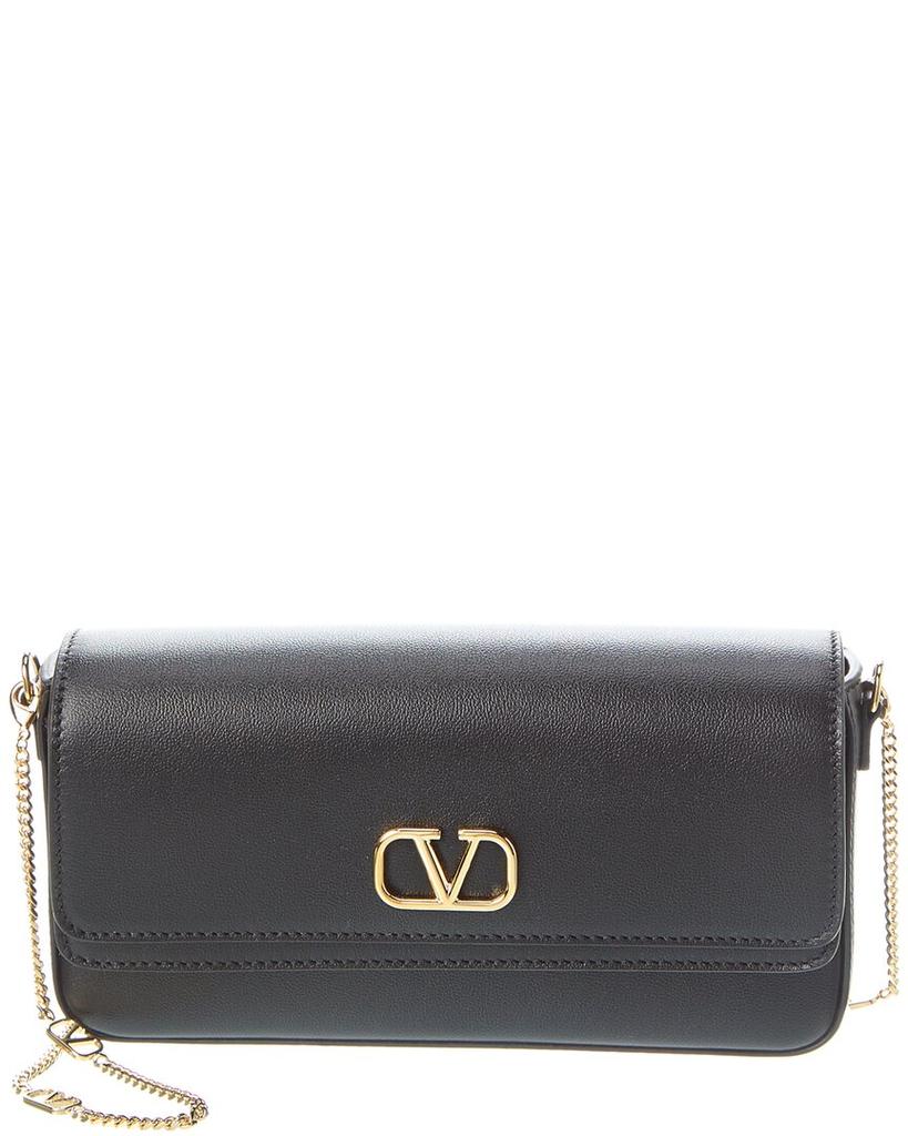 Valentino Valentino VLogo Signature Leather Wallet On Chain