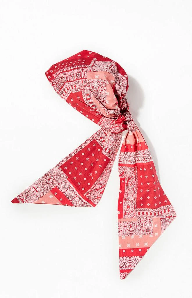 LA Hearts Red Bandana Scarf 1