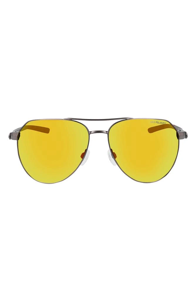 NIKE Club Nine 60mm Polarized Aviator Sunglasses 1