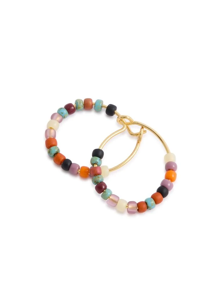 Anni Lu Maya Beach beaded hoop earrings 3