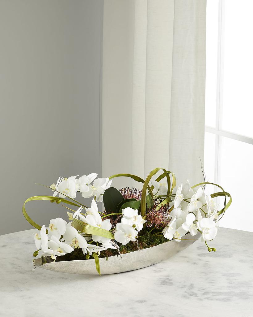 John Richard Silver Slippers Faux-Floral Arrangement