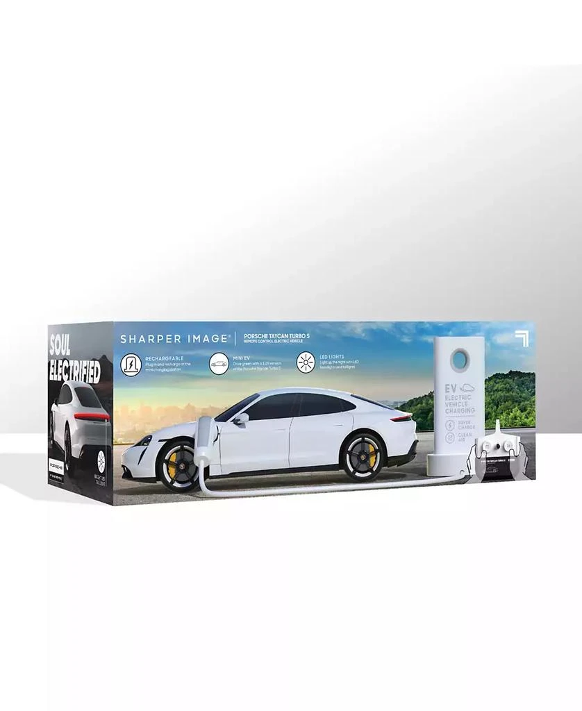 Sharper Image Porsche Taycan Turbo S Remote Control Electric Car 7