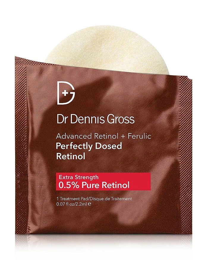 Dr. Dennis Gross Advanced Retinol + Ferulic Perfectly Dosed Retinol Peel (Extra Strength 0.5% Pure Retinol), Set of 8 1