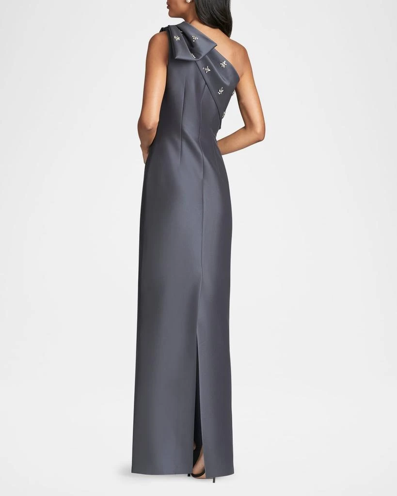 Sachin & Babi Olivia One-Shoulder Mikado Column Gown 2