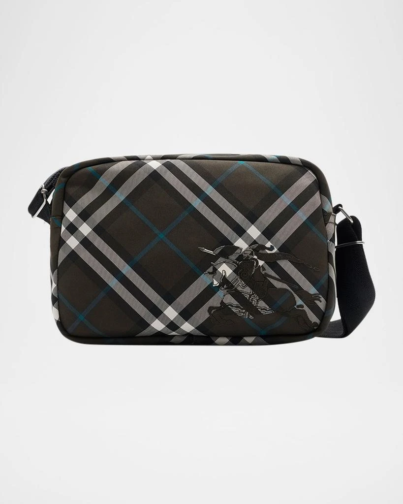 Burberry Men
s Classics Check Crossbody Bag 1