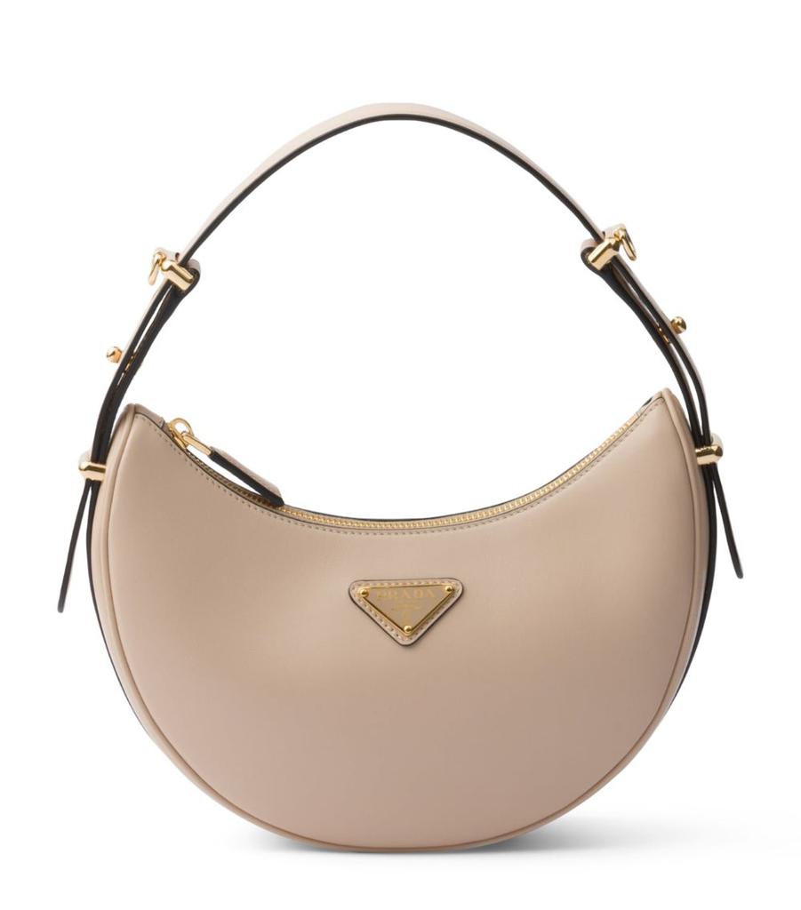 Prada Leather Arqué Shoulder Bag