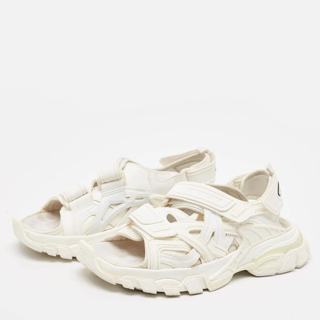Balenciaga Balenciaga White Rubber Track Slingback Sandals Size 38 2