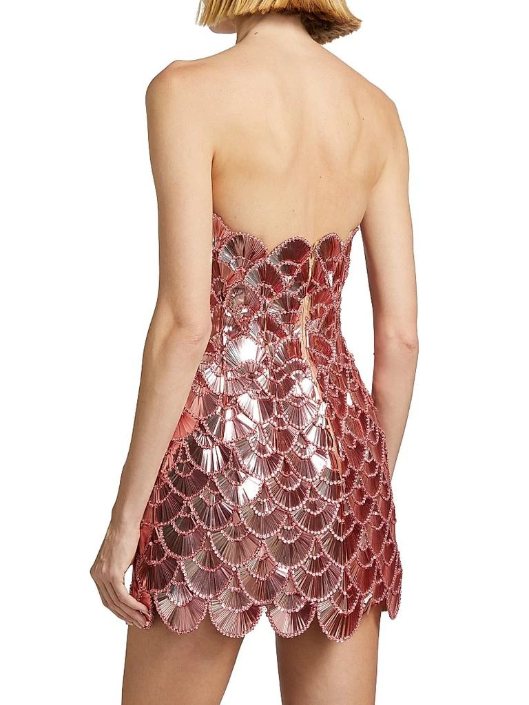 Sequined Scallop Bustier Cocktail Dress  On Sale Now with Up to 40% Off |  Discover Exclusive Deals & Savings at BeyondStyle  Authentic Oscar de la  Renta sequin|open-back|women's apparel|dresses|premier|2|Women's|mini-length|solid|women's|hispanic  ...