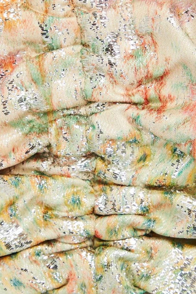 Ulla Johnson Nerida cropped metallic floral-jacquard top 4
