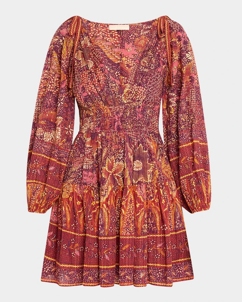 Ulla Johnson Anika V-Neck Long-Sleeve Mini Dress 1
