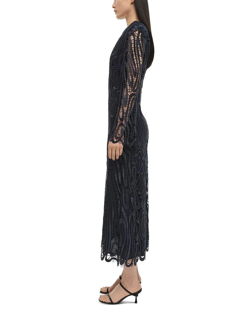SIMKHAI Vanina Long Sleeve Lace Midi Dress 5