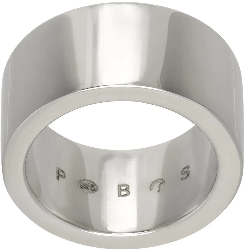 Pearls Before Swine Silver Qrix Band Ring 1