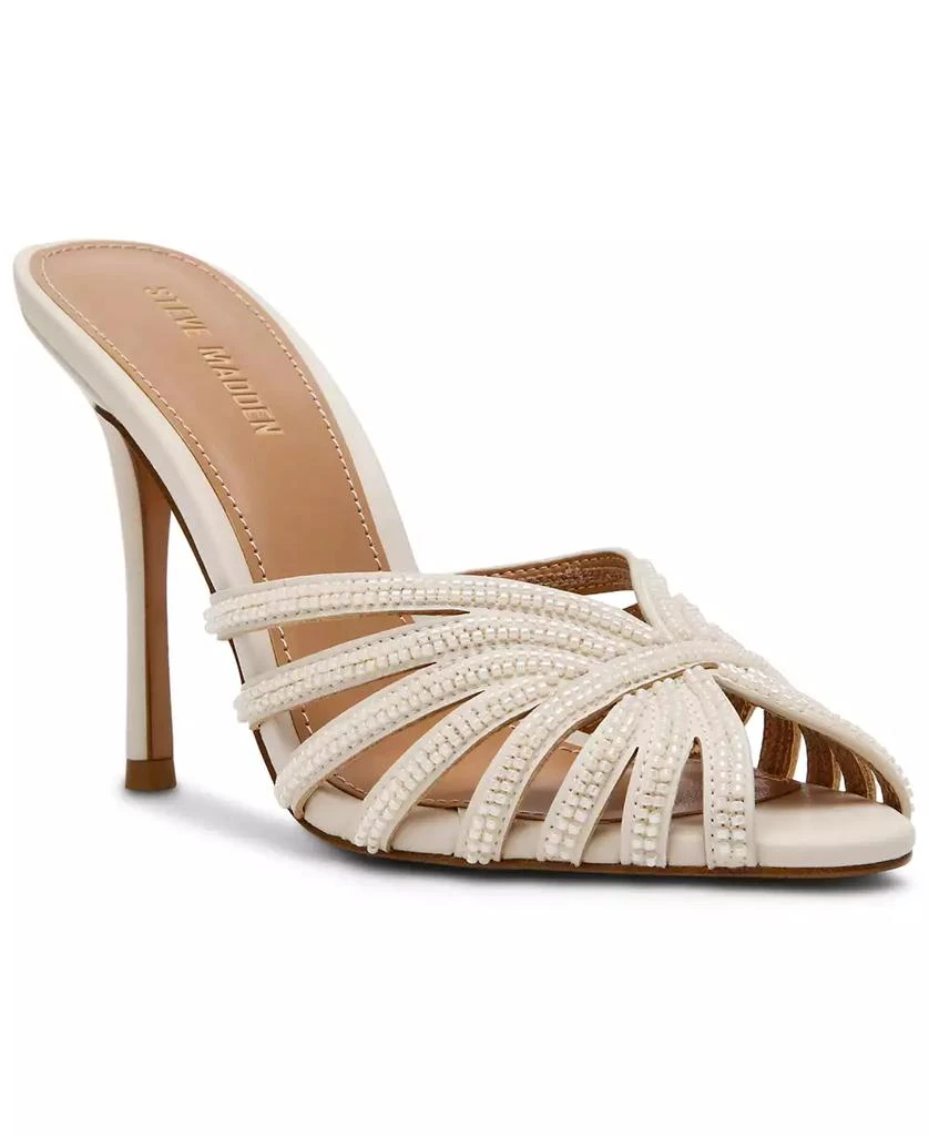 Steve Madden Women's Petra Rhinestone Stiletto Heel Dress Sandals