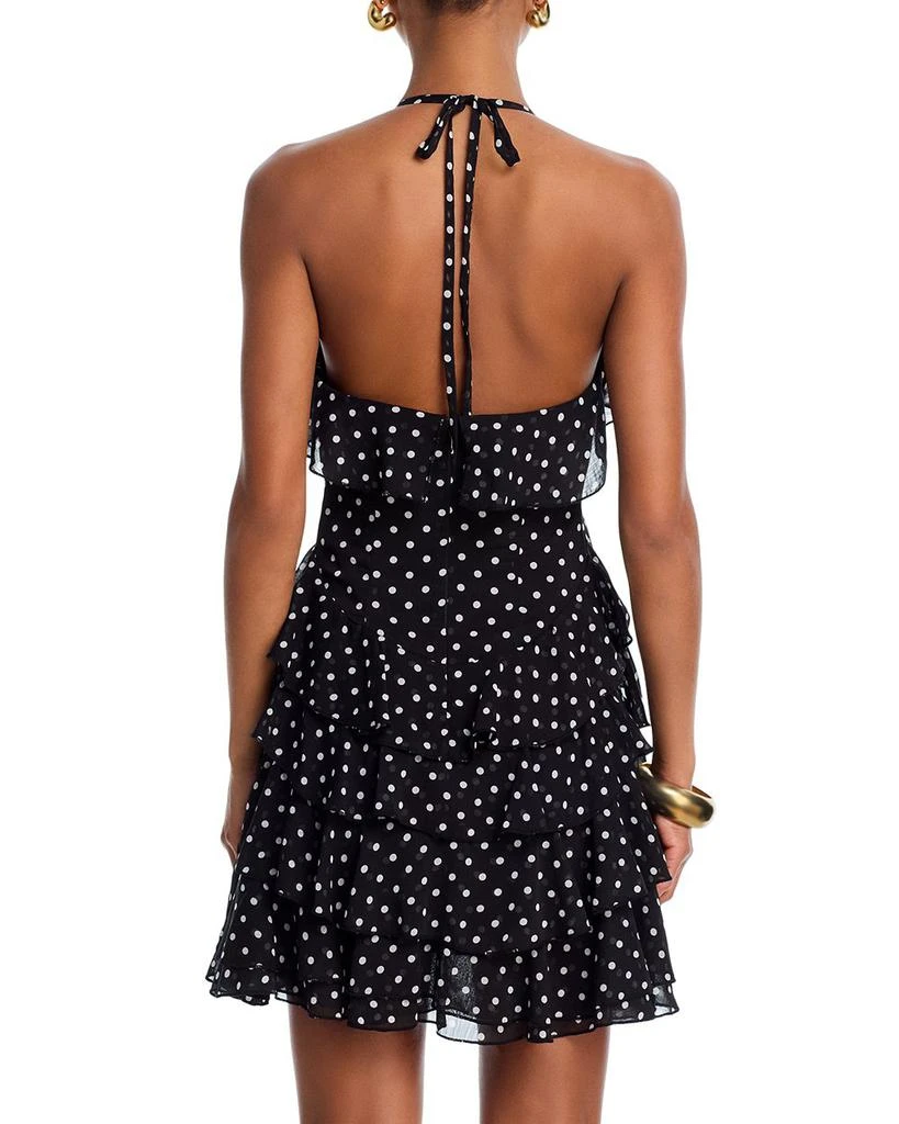 AQUA Ruffle Halter Neck High Low Dress - Exclusive 4