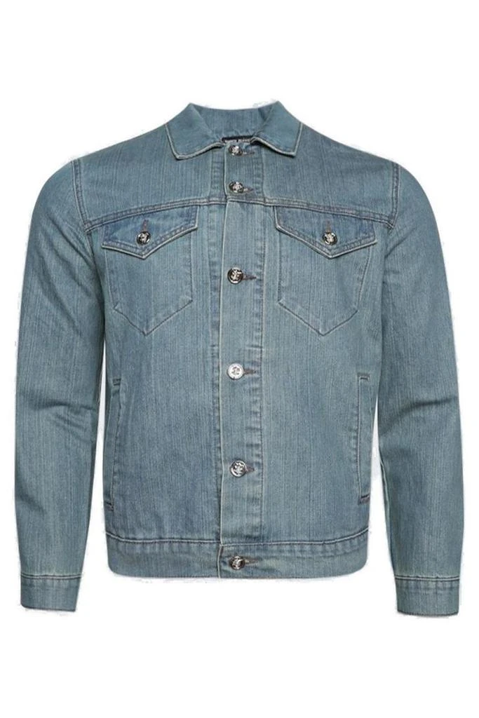 Seventh Heaven Seventh Heaven Buttoned Denim Cross Jacket from Cettire