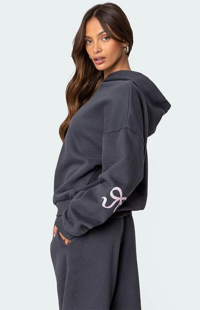 Edikted Bonney Bow Detail Hoodie 5