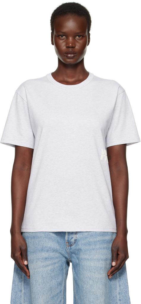 Alexander Wang Gray Puff Logo T-shirt