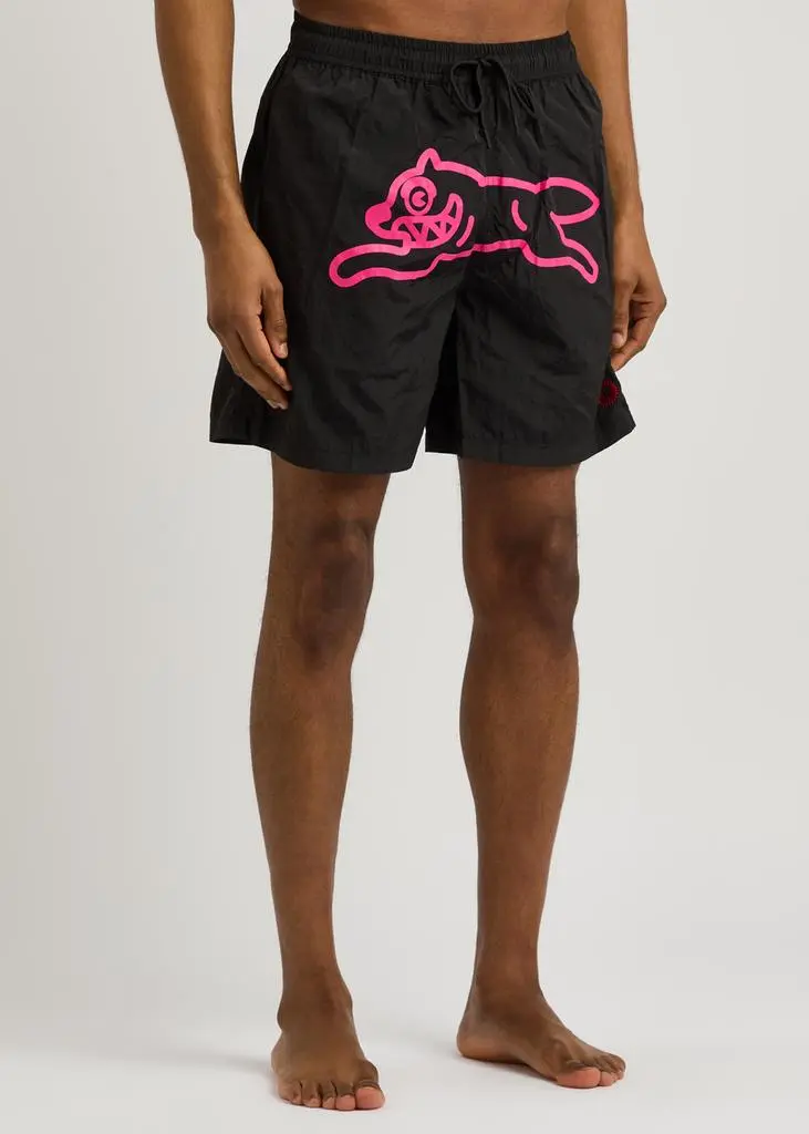 ICE CREAM Running Dog printed nylon swim shorts 2
