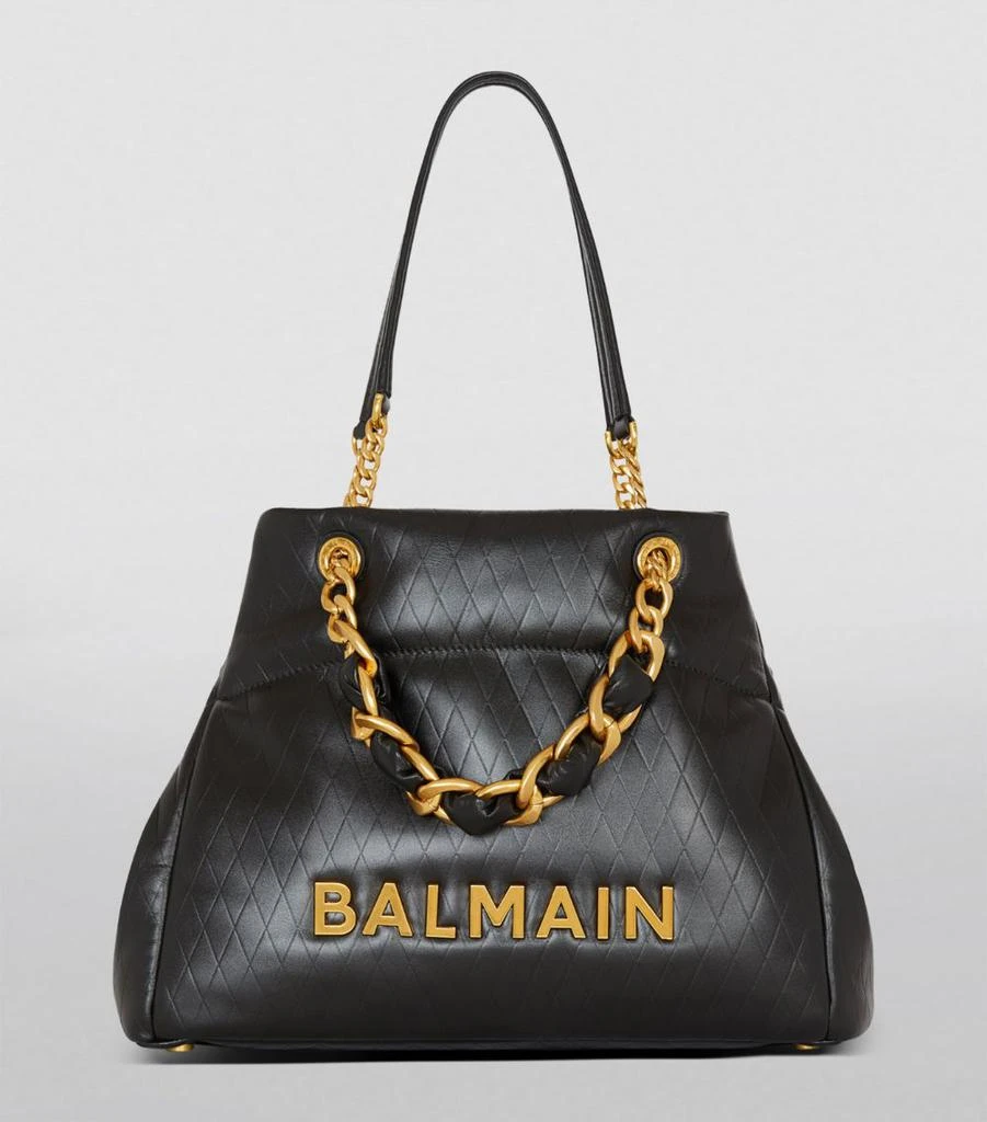 Balmain Leather 1945 Soft Tote Bag 2