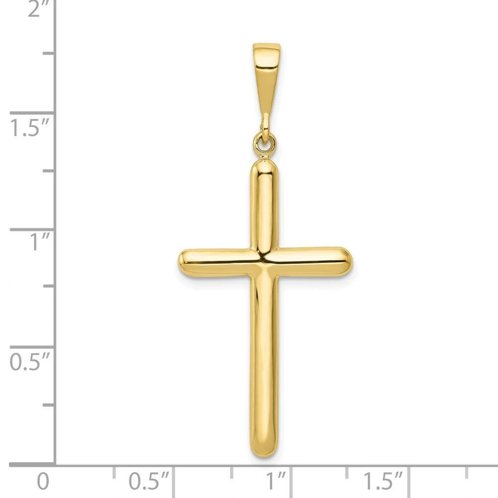 Diamond2Deal 10k Yellow Gold Cross Pendant 3