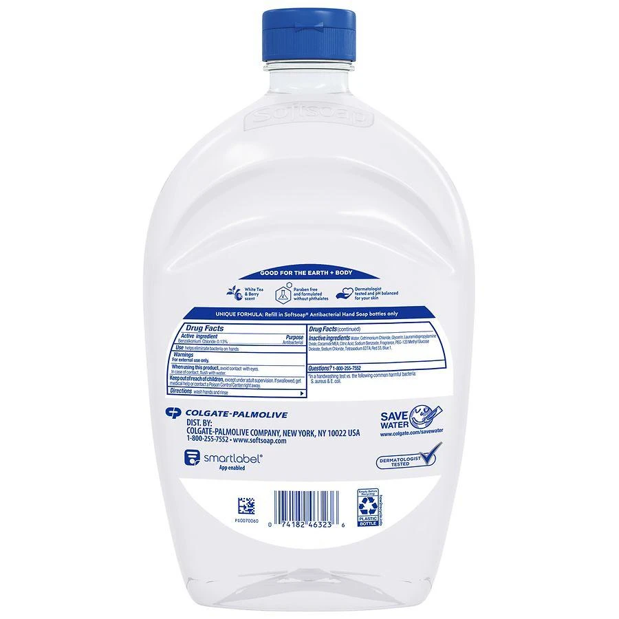 Softsoap Antibacterial Liquid Hand Soap Refill White Tea & Berry 2