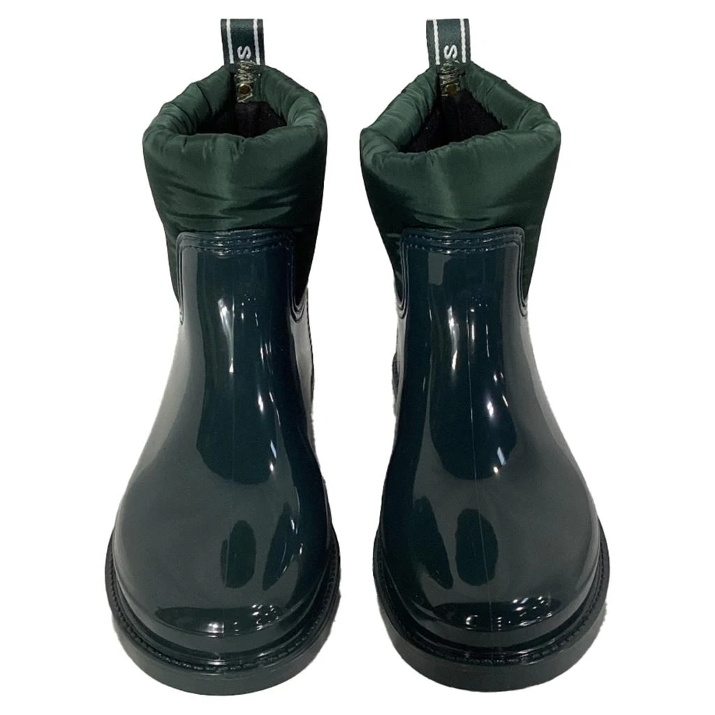 Michael Kors Blakely Logo Tape Rain Boots in Racing Green PVC and Nylon 2