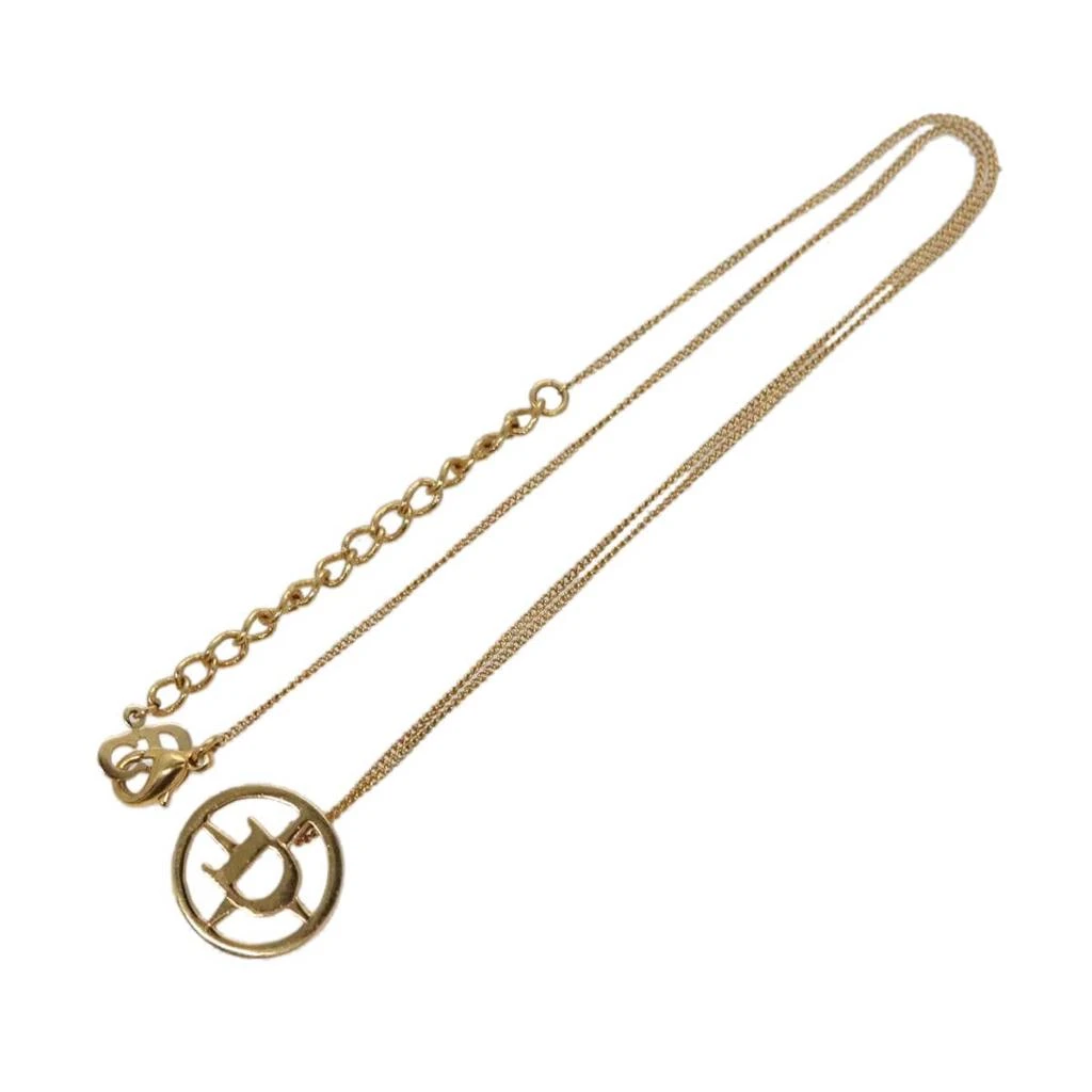 Dior D Logo Pendant Necklace Metal Metal Jewelry (Pre-Owned) 2