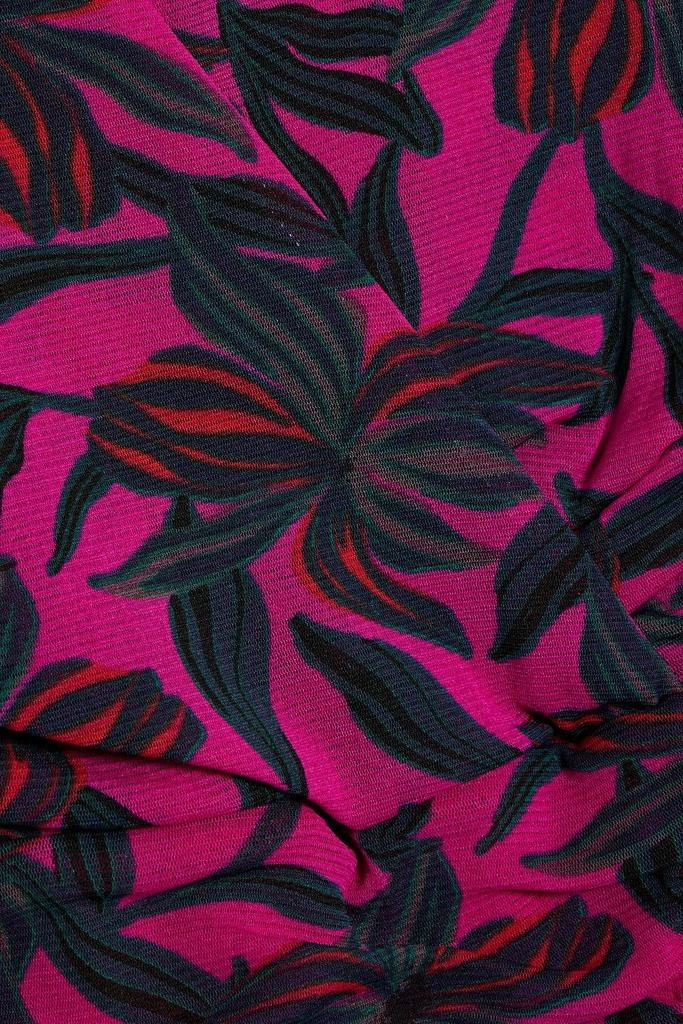Diane von Furstenberg Rochelle wrap-effect floral-print stretch-mesh dress 4