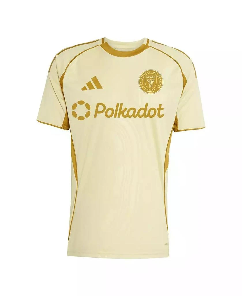 Adidas Men
s Tan Inter Miami CF 2025 One Planet Pre-Match Jersey 2