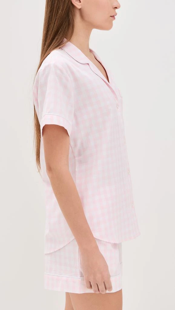 Petite Plume Gingham Shorts Pj Set 3
