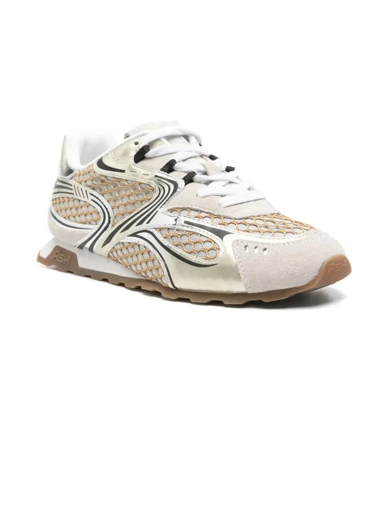 Ash Beige And Gold Kabuki Sneakers 2
