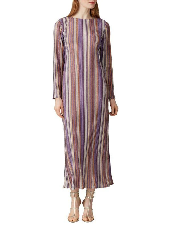 KENDALL & KYLIE Striped Midi Dress 1
