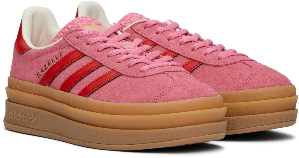 Adidas Big Kids Pink & Red Gazelle Bold Sneakers 4