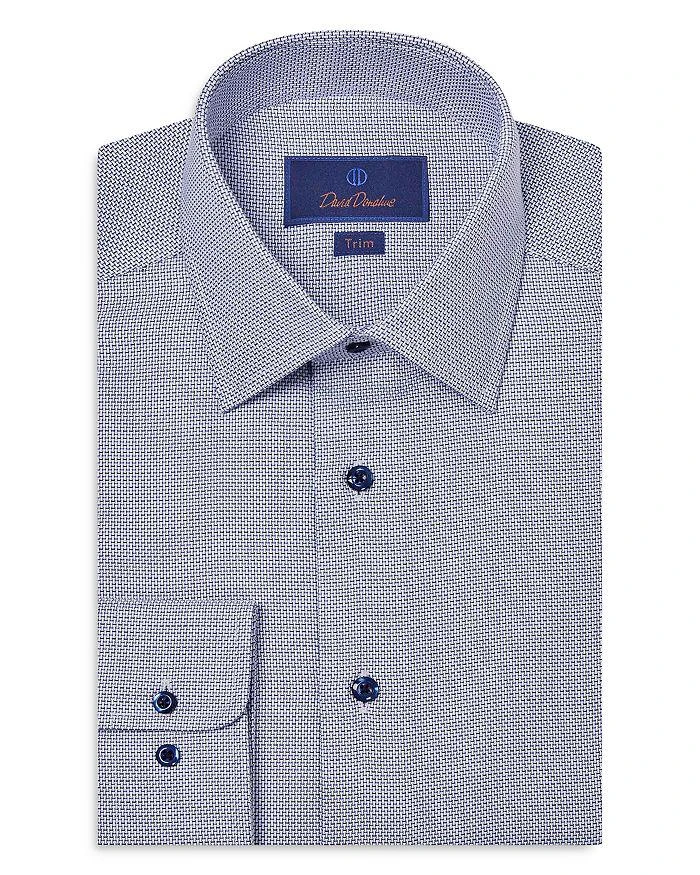 David Donahue Trim Fit Textured Dobby Dress Shirt 1