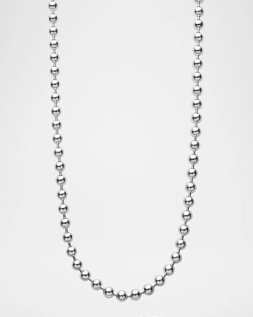 LAGOS Signature Caviar Sterling Silver Beaded Chain Necklace 1