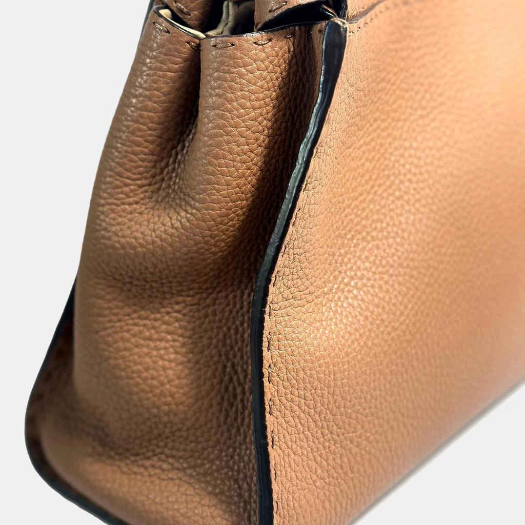 Fendi Fendi Brown Leather Medium Peekaboo Bag 7