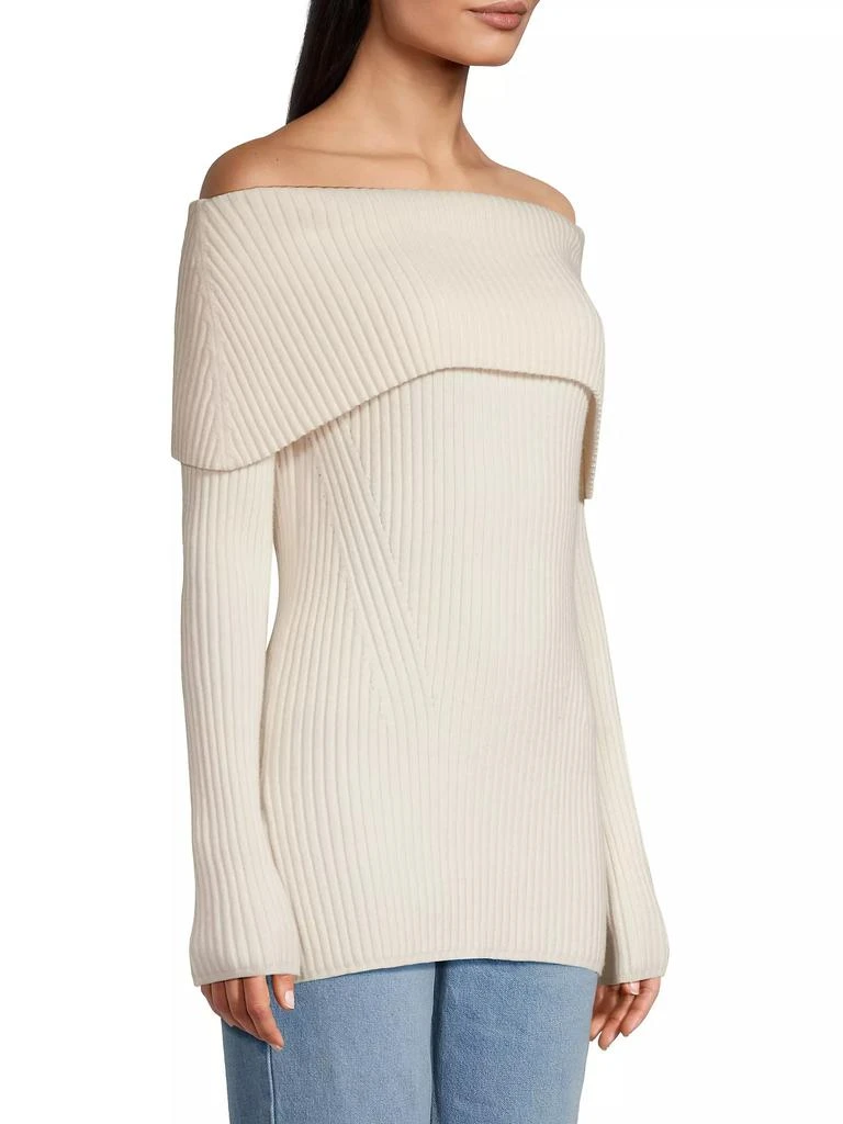Jason Wu Wool & Cashmere-Blend Off-The-Shoulder Sweater 4