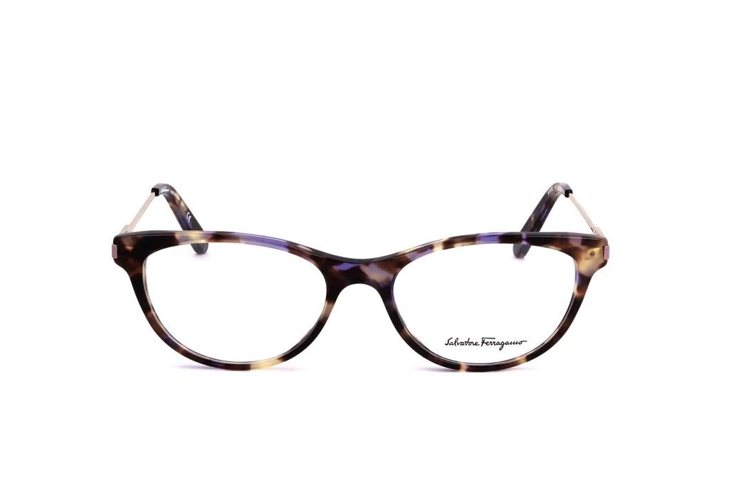 Salvatore Ferragamo Eyewear Salvatore Ferragamo Eyewear Oval-Frame Glasses 1