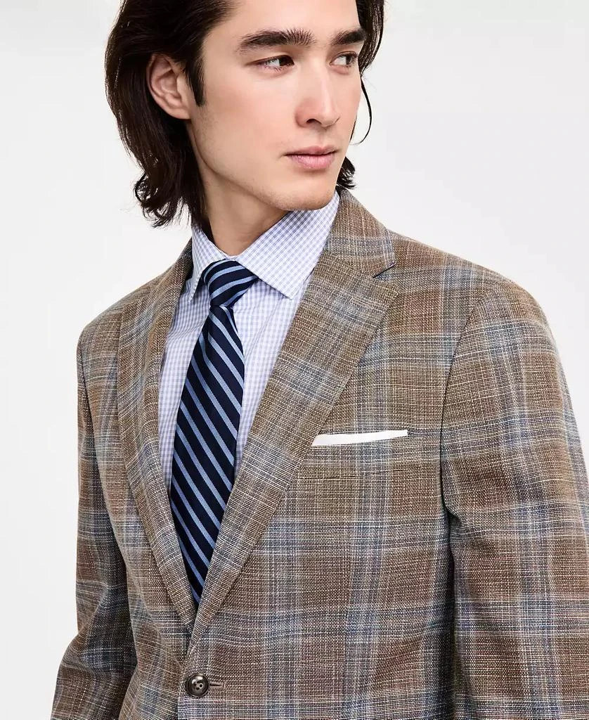 Tommy Hilfiger Men's Modern-Fit Windowpane Plaid Sport Coat 3