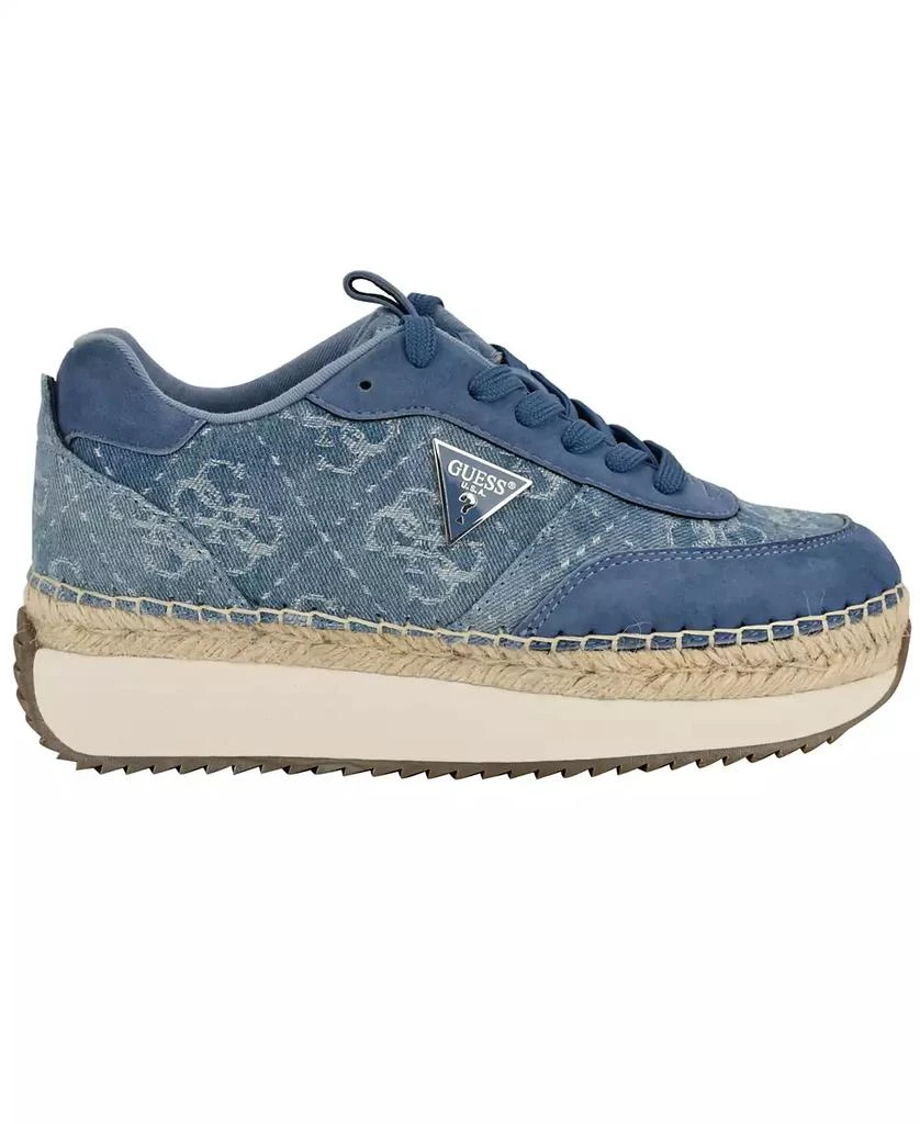 GUESS Women's Stefen Lace-Up Platform Espadrille Sneakers 2