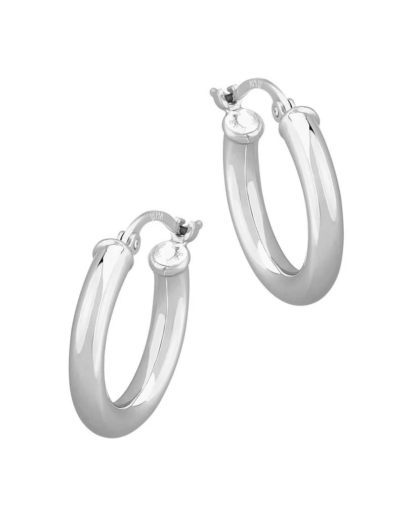 Bloomingdale's Small Hoop Earrings in 14K White Gold 2