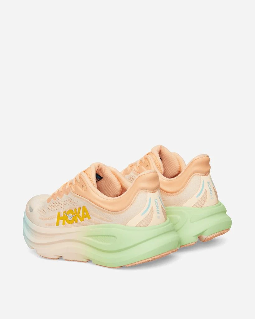 Hoka One One Men's Bondi 9 Sneakers Frost / Pale Tangerine 4